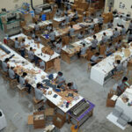 Well-organized warehouse for efficient packaging distribution